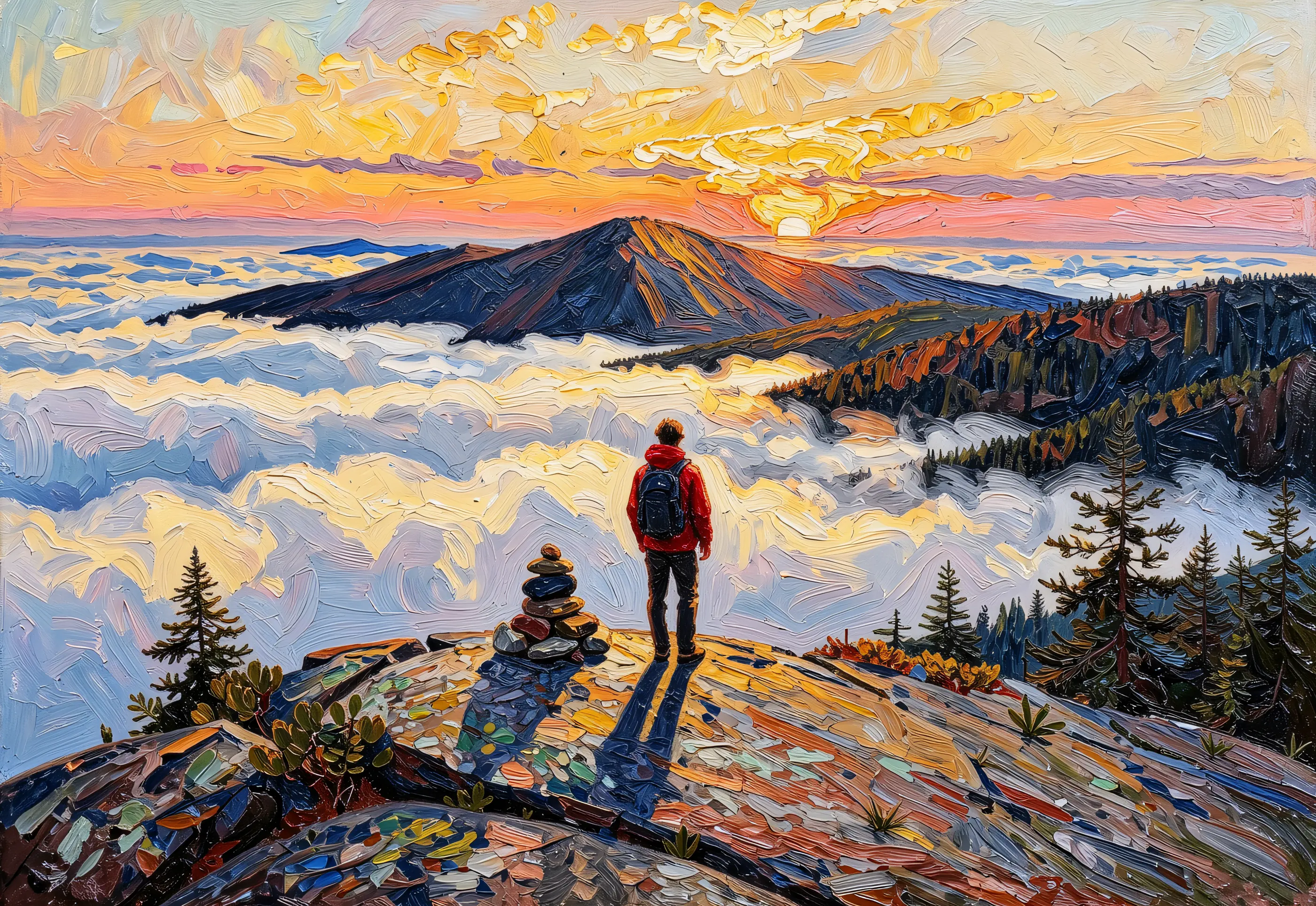 Above the Clouds, the full artwork