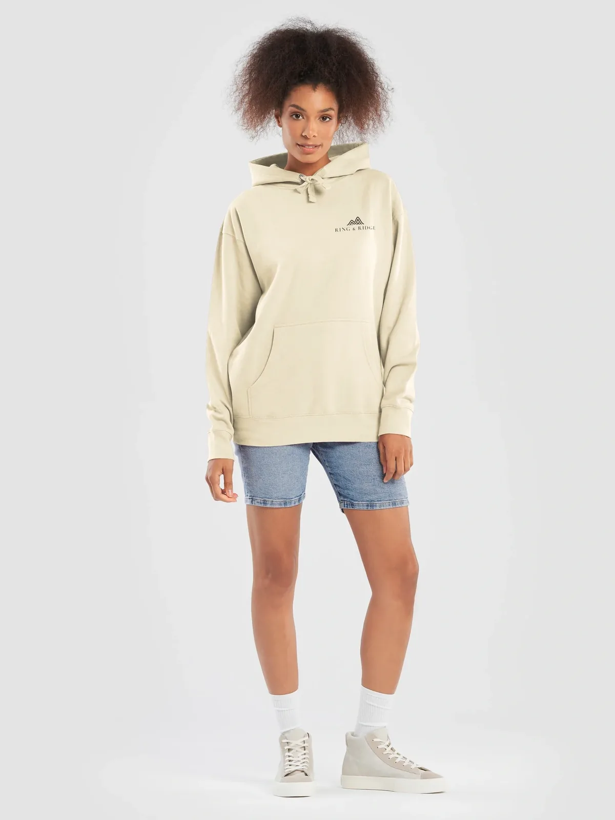 Canoe Sunset Hoodie in Bone.