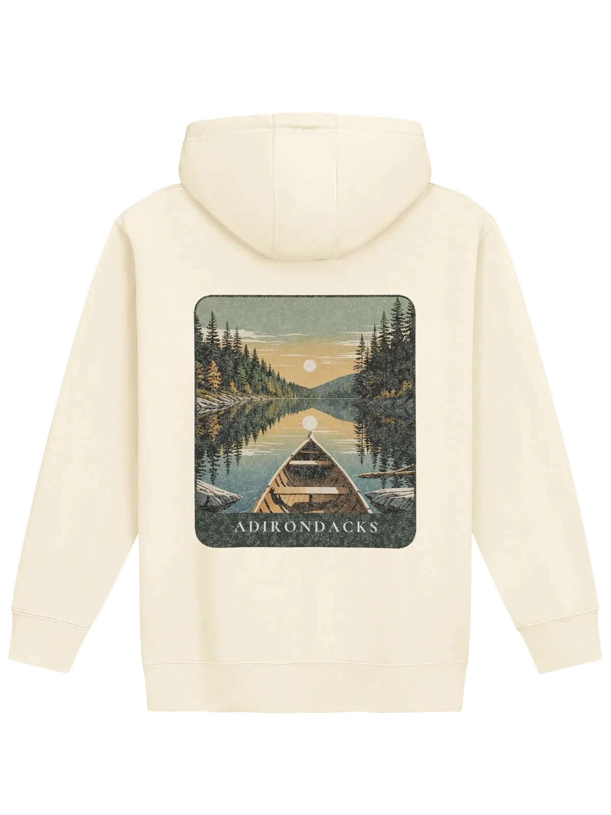 Canoe Sunset Hoodie in Bone.