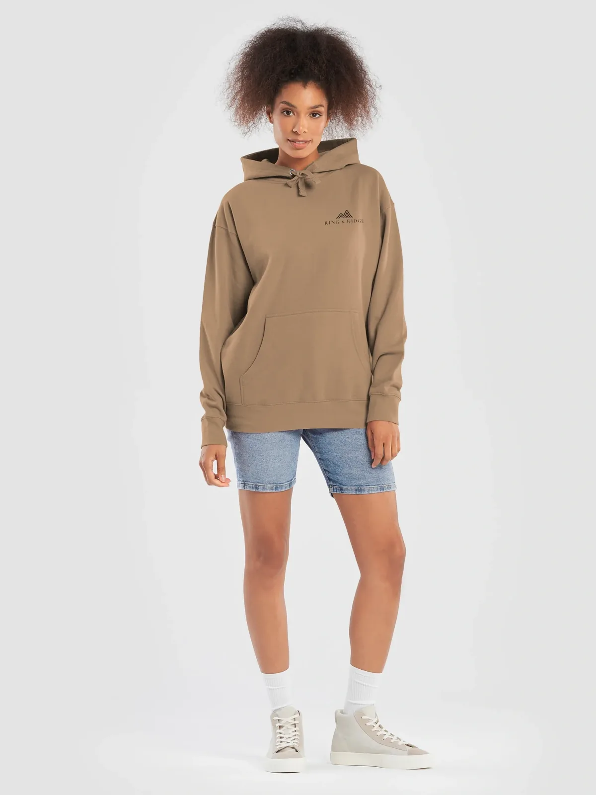 Canoe Sunset Hoodie in Latte.
