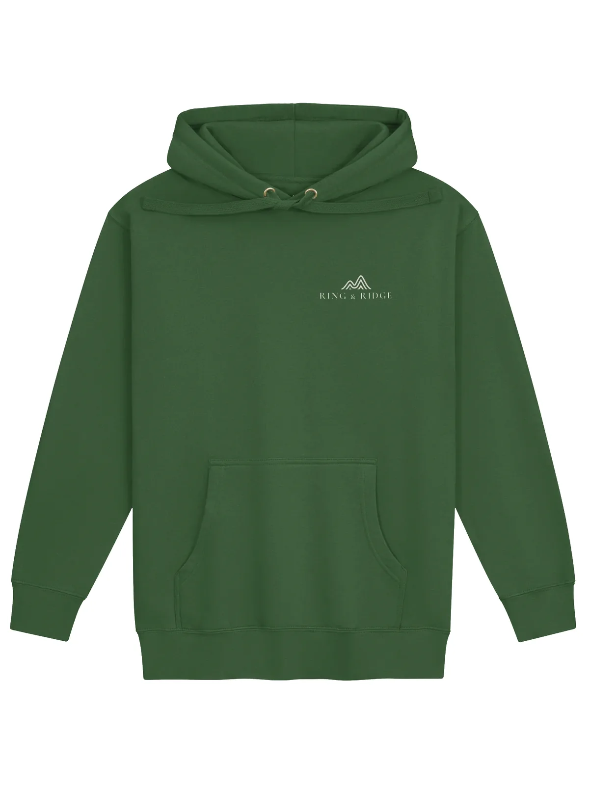 Canoe Sunset Hoodie in Forest Green.