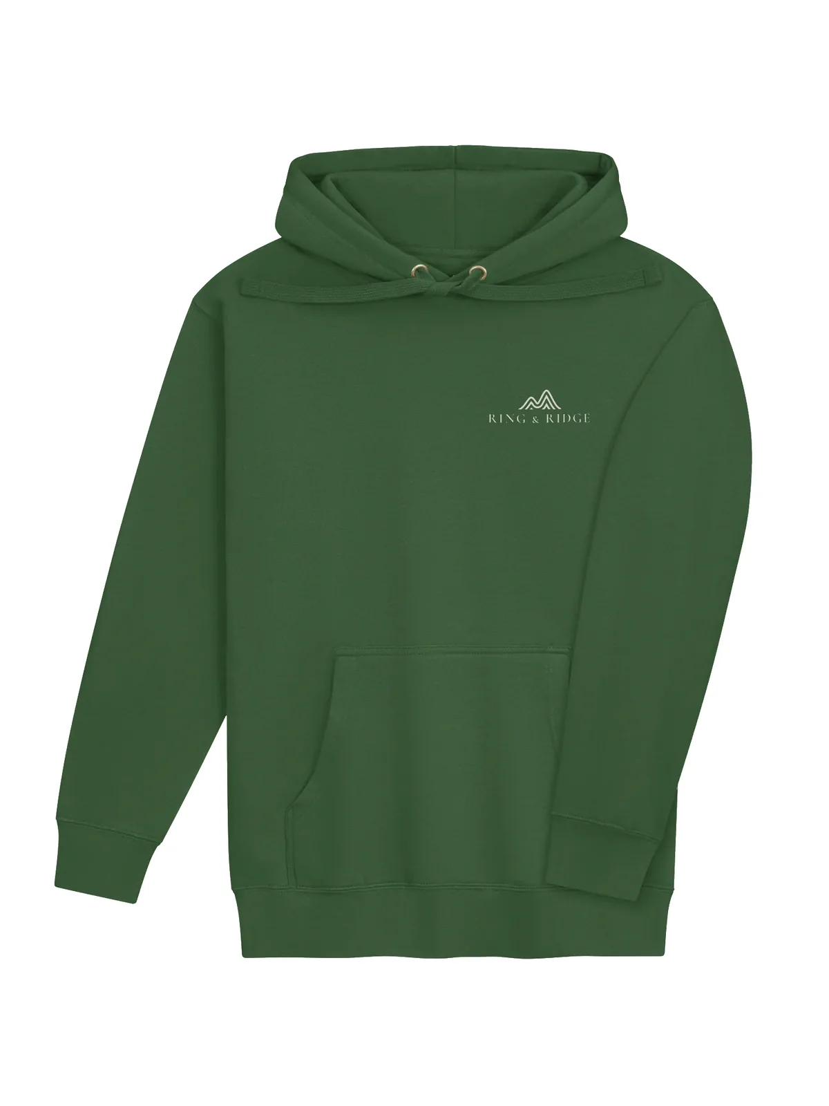 Canoe Sunset Hoodie in Forest Green.