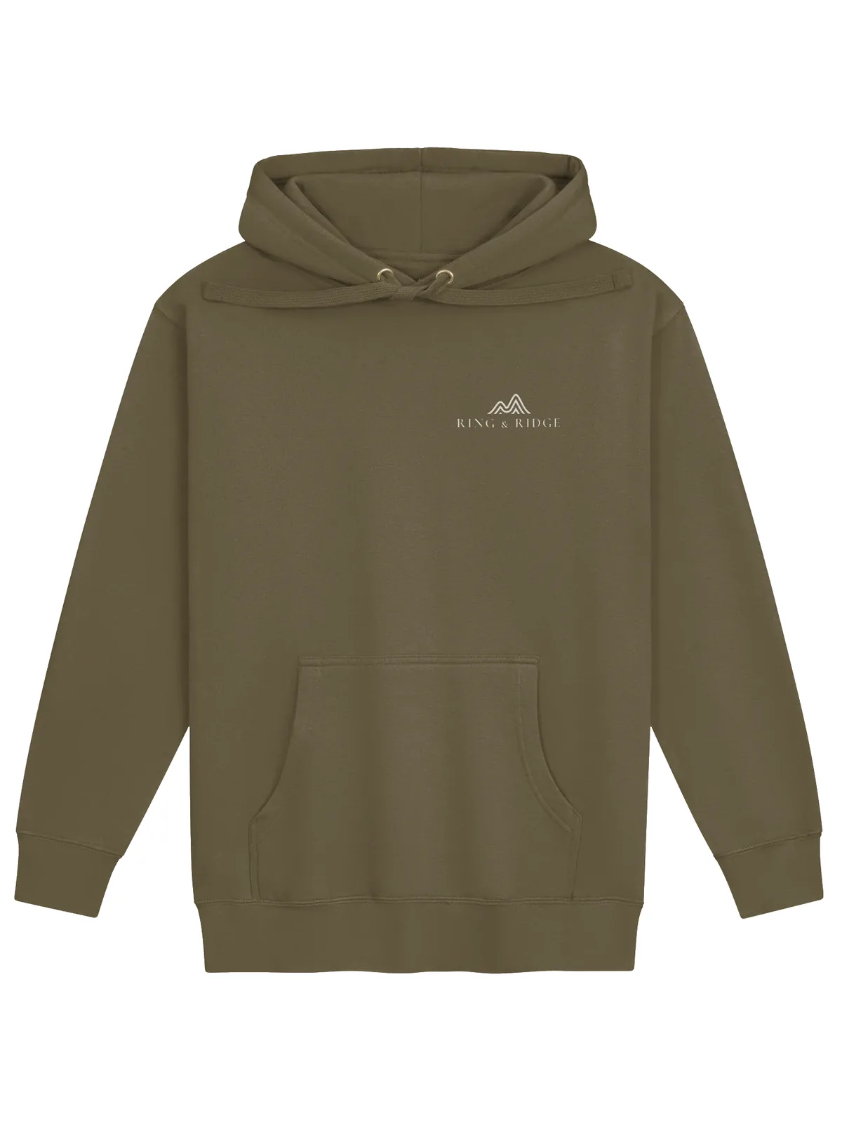 Canoe Sunset Hoodie in Military Green.