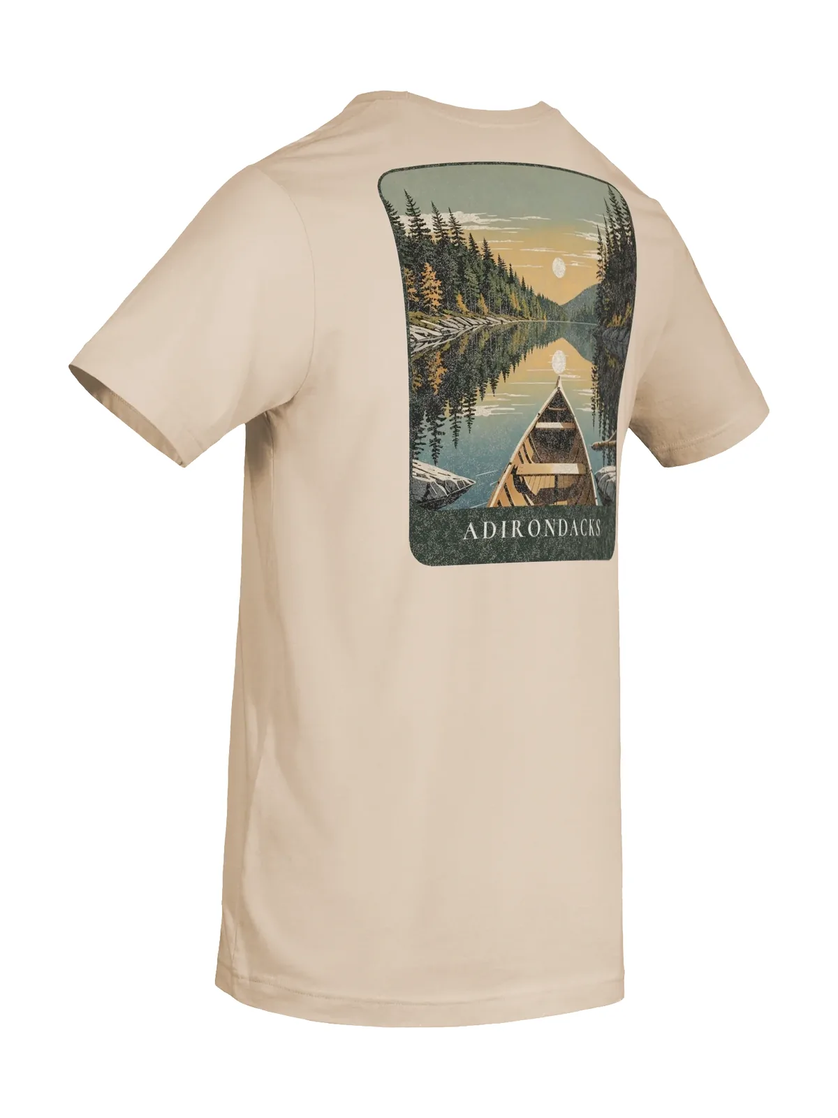 Canoe Sunset Tee in Soft Cream.