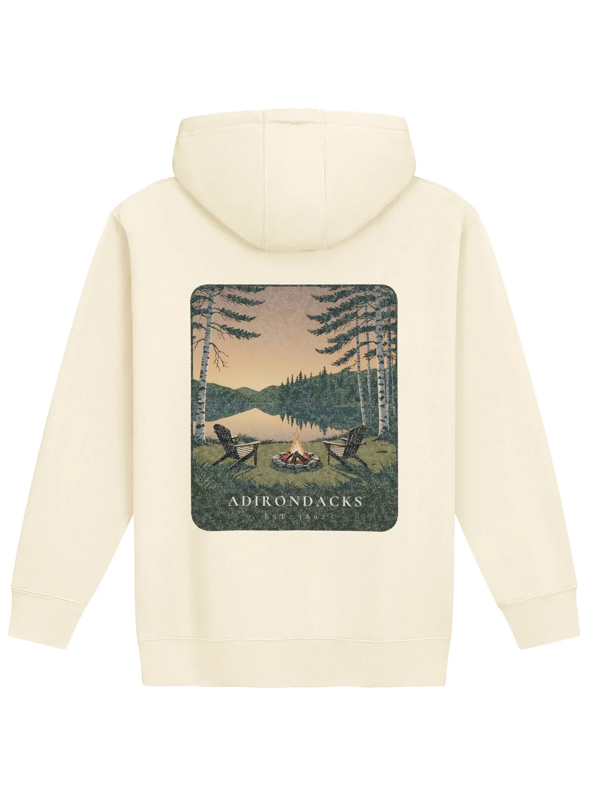 Lakeside Campfire Hoodie in Bone.