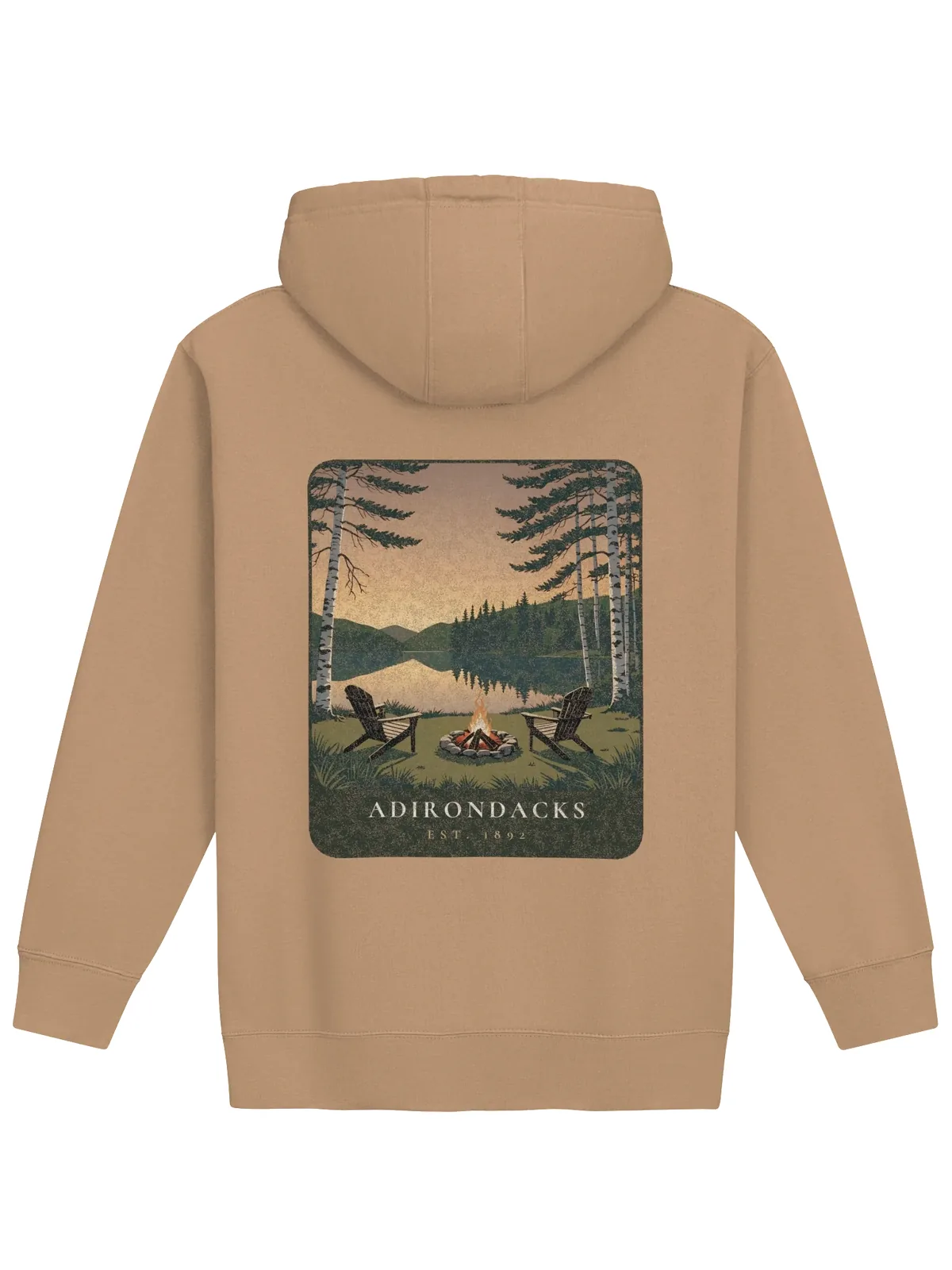 Lakeside Campfire Hoodie in Latte.