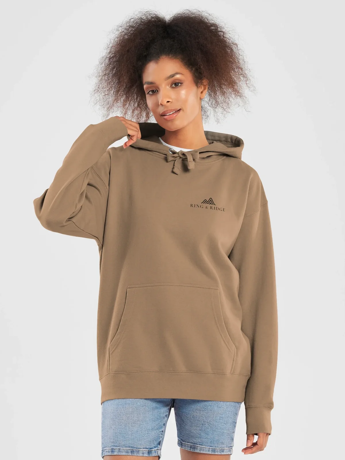 Lakeside Campfire Hoodie in Latte.