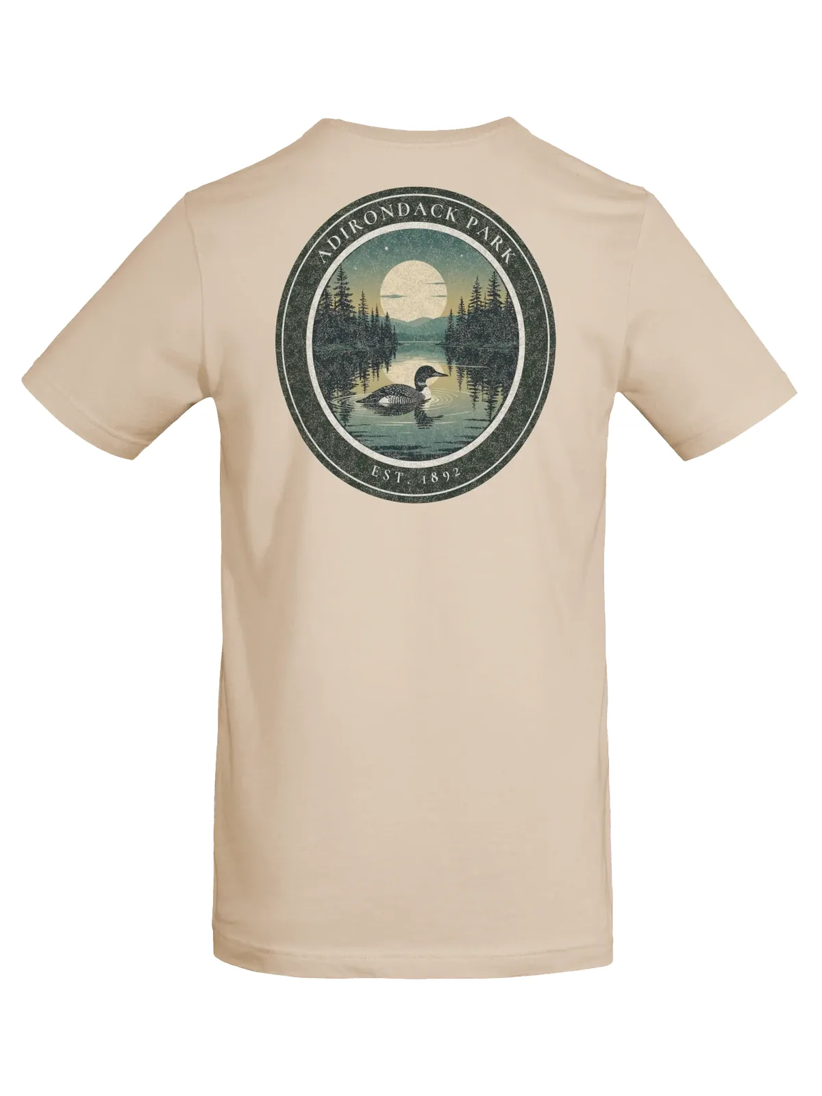 Loon at Night Tee in Soft Cream.