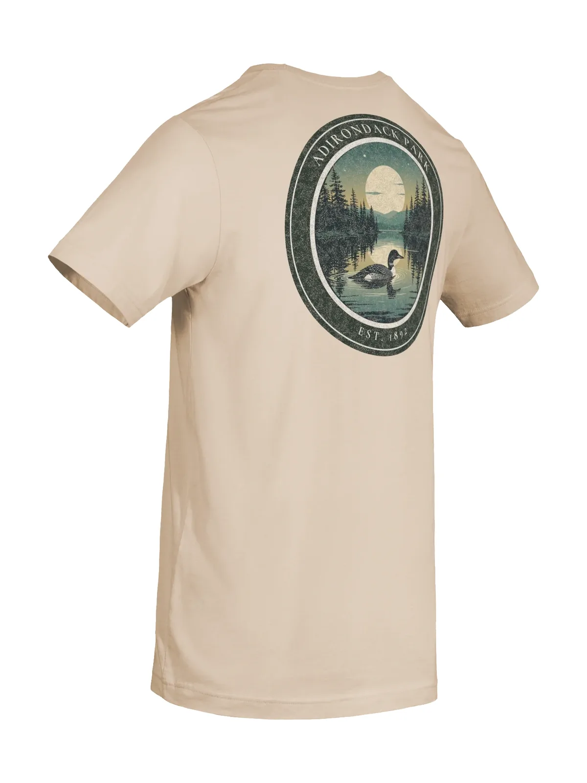 Loon at Night Tee in Soft Cream.