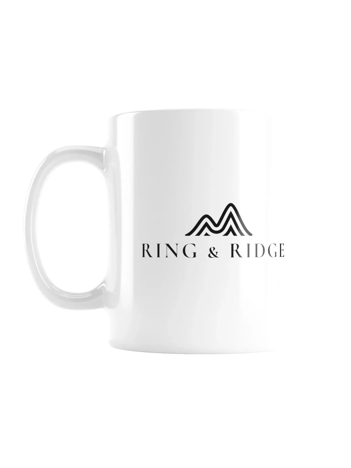 Ring & Ridge Mug, 11 oz in White.