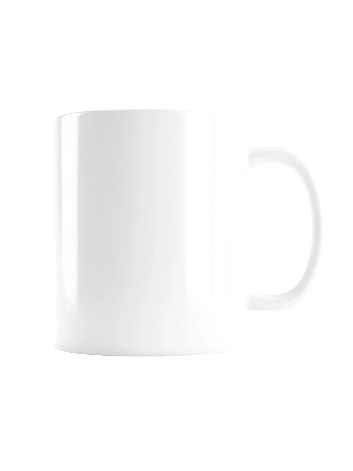 Ring & Ridge Mug, 11 oz in White.