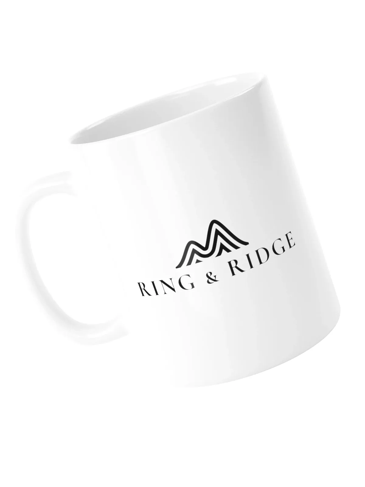 Ring & Ridge Mug, 11 oz in White.