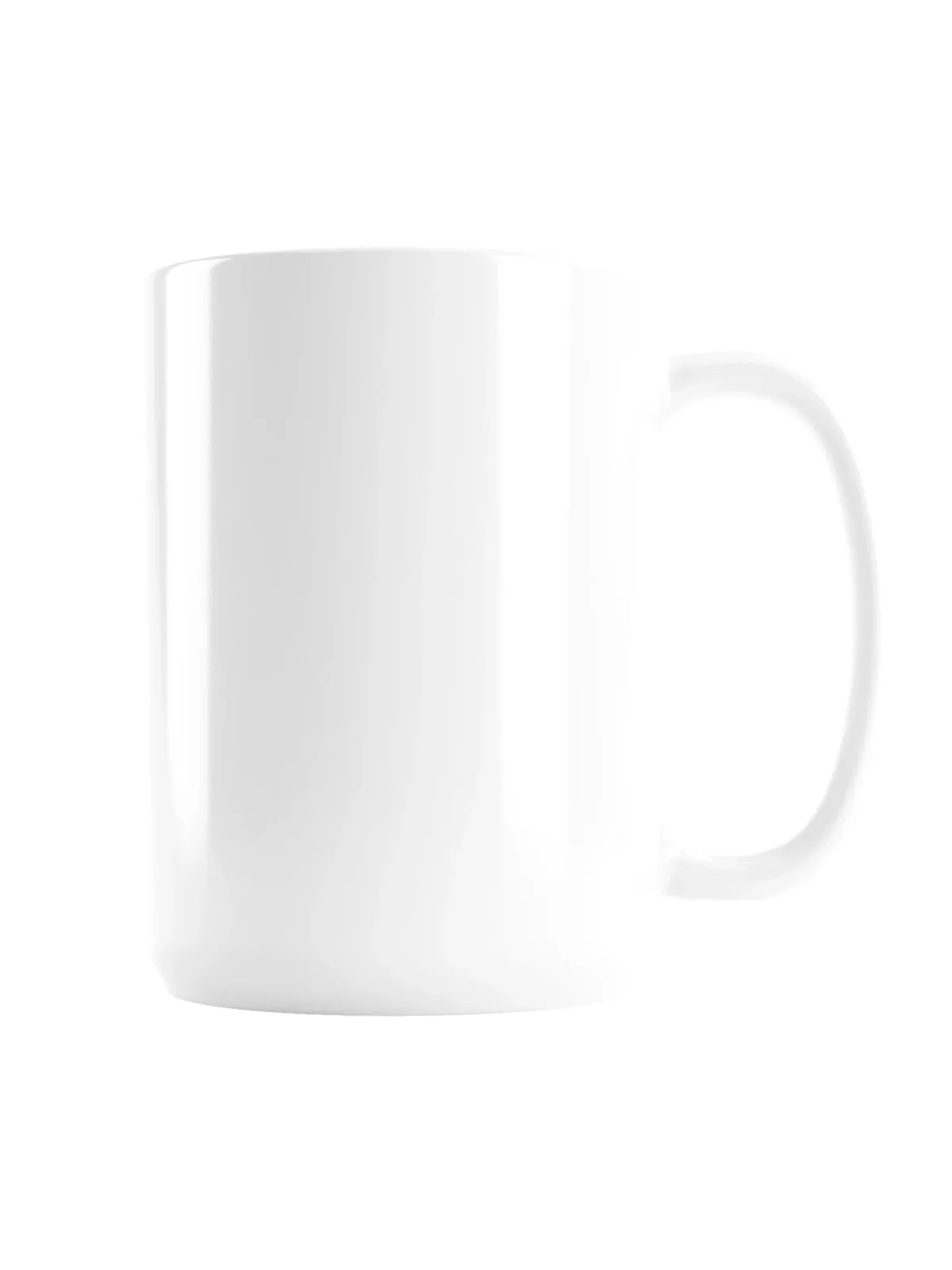 Ring & Ridge Mug, 15 oz in White.