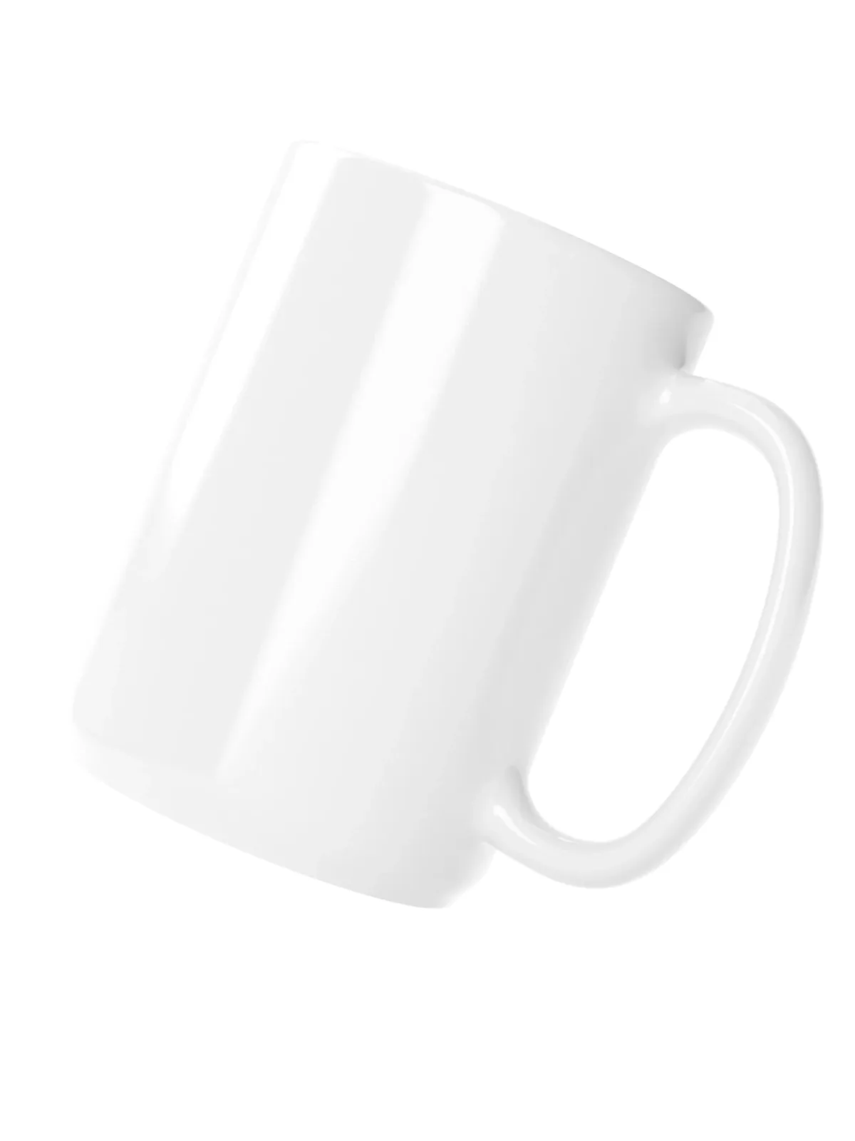 Ring & Ridge Mug, 15 oz in White.
