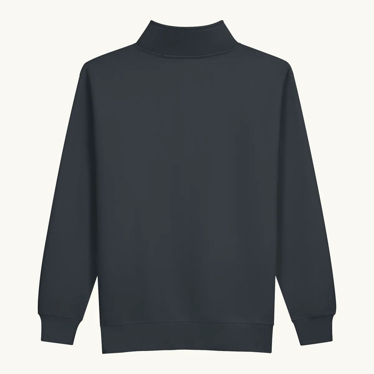 Tree Ring Quarter-Zip in Navy, with the Ring & Ridge tree ring.