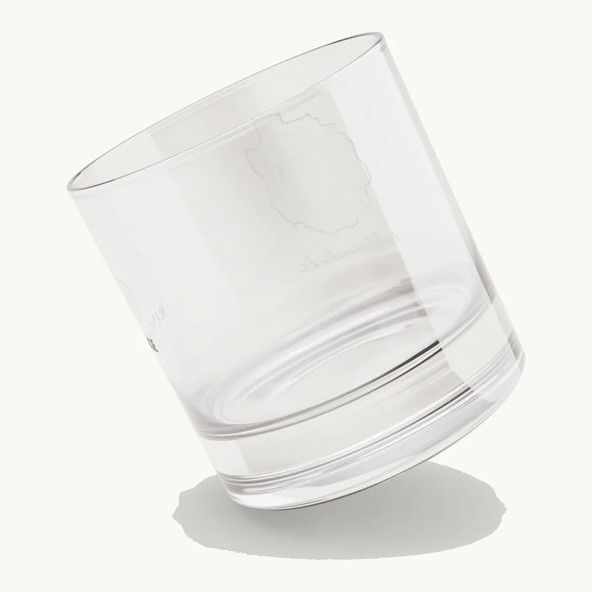 Tree Ring Rocks Glass: the Ring & Ridge tree rings in the shape of the Adirondack Park.